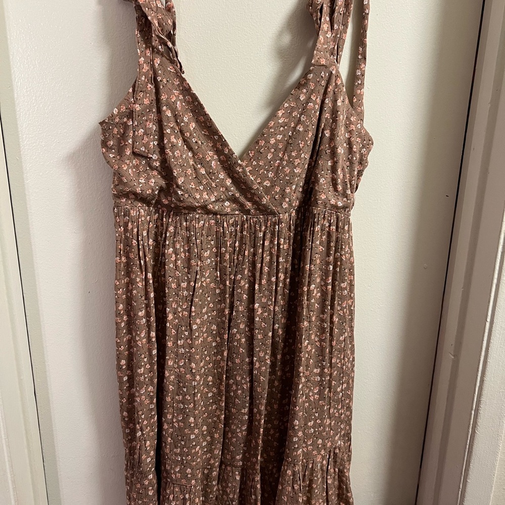 Tilly's Brown Floral Mini Dress